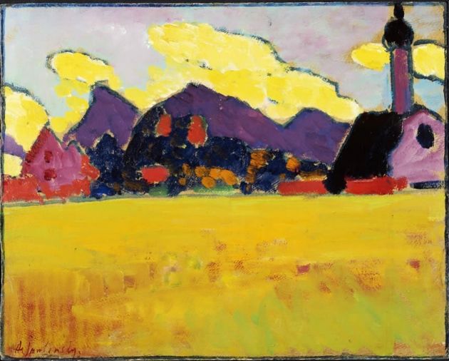 WASSILY KANDINSKY, STUDIE FÜR MURNAU MIT KIRCHE II, 1910 photo 8a8b035f6840a801c6c5ad4359ddca15_zps374449a0.jpg