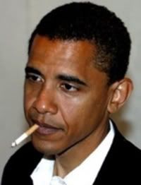 obama cigarette photo: Obama smoking a cigarette BarackObamasmokingacigarette.jpg