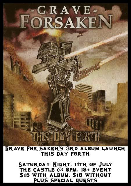 Grave Forsaken's 3rd album launch - This Day Forth