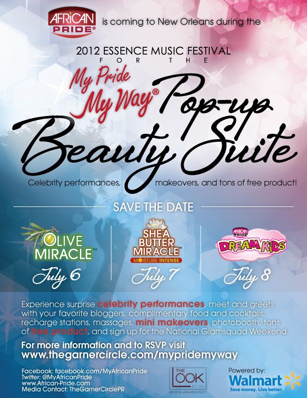 African Pride My Pride My Way Beauty Suite Contest at the 2012 Essence Music Festival