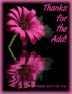 Ani Thanks For The Add Refecing-Flower mjfy