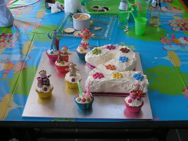 birthday cake number 2. Her irthday cake was a number