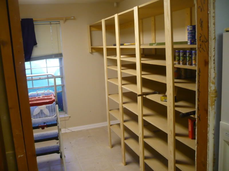 DIY Pantry Storage Shelves Plans