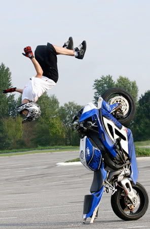 Jumping motorcycle