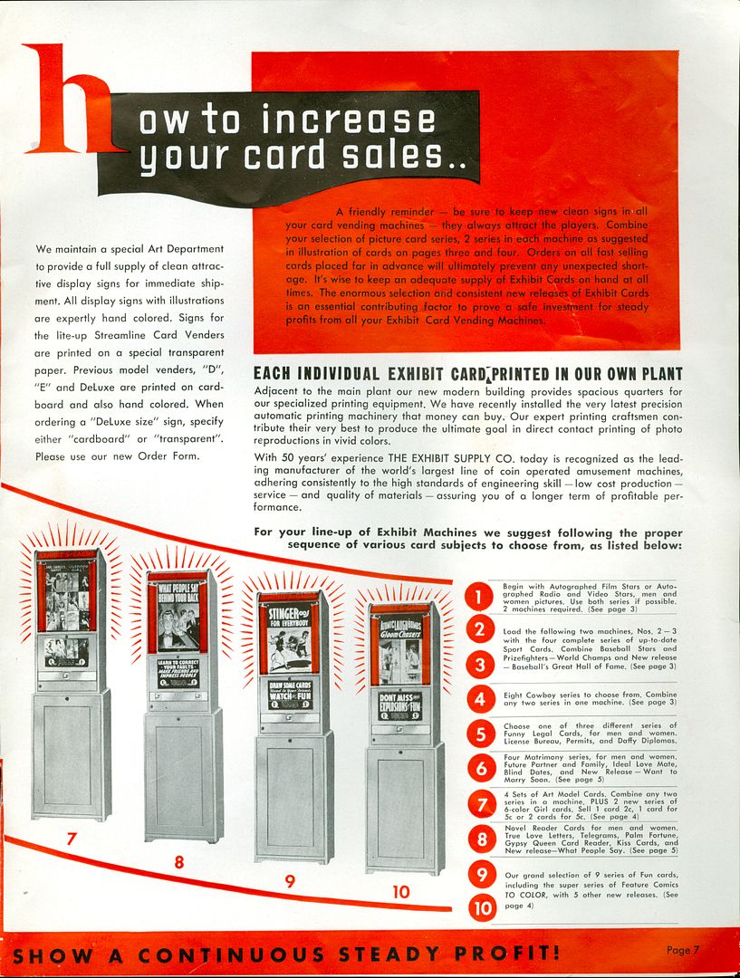 1947-66 Exhibit Rocky Colavito Stats on back Exhibits