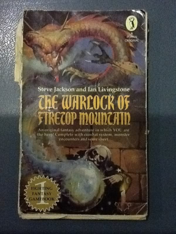 My much-loved copy of Warlock of Firetop Mountain