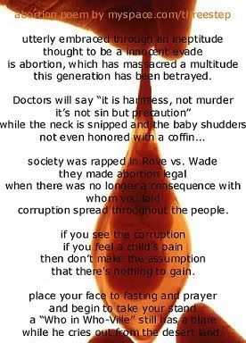 i dont believe in abortion