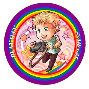 PlayGay badge Bran