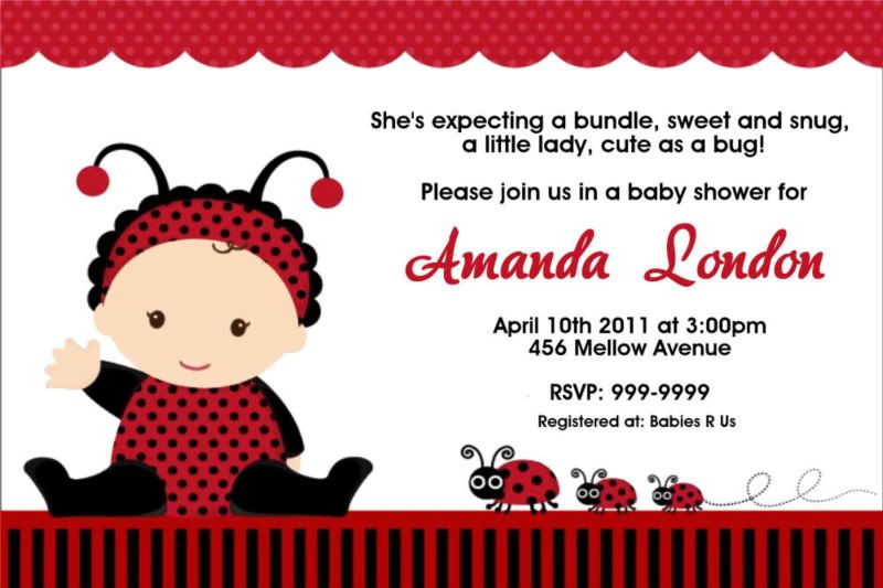 ladybug baby shower clip art - photo #24