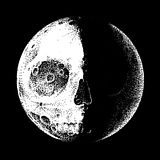 skull in moon