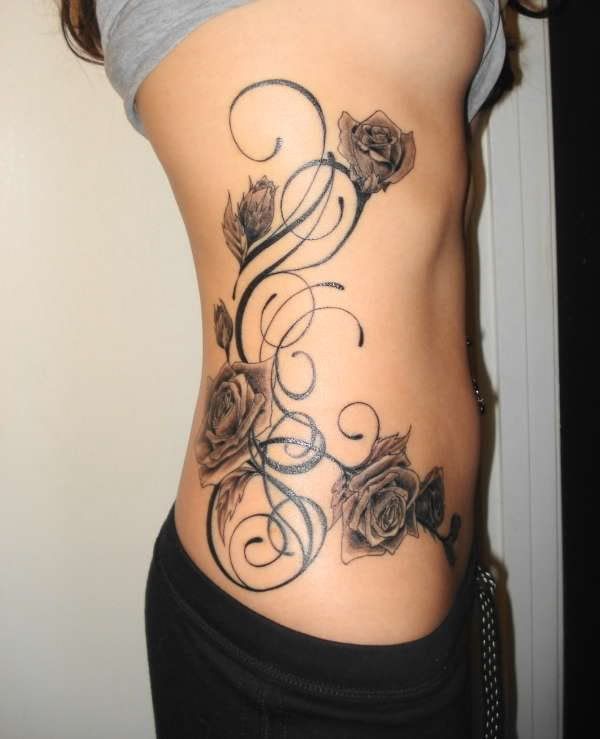 Side rose tattoos search results from Google