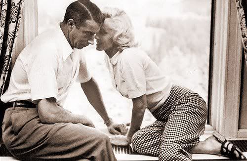 Marilyn Monroe w/ Joe Dimaggio (husband) Pictures, Images and Photos