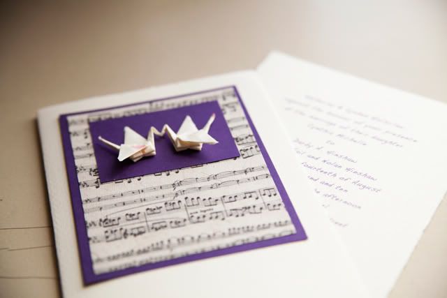 sheet music wedding invitation