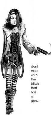bad ass emo girl