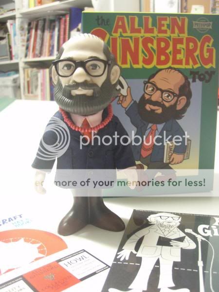 Photo of Beat poet Allen Ginsberg collectible Throbbleheads figurine from Aggronautix 