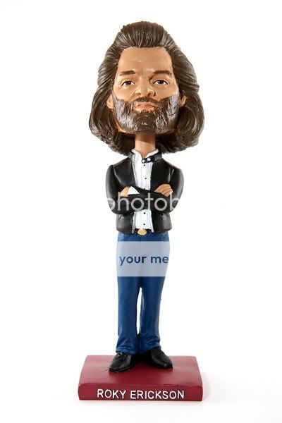 Photo of figurine of Roky Erickson from 60's psychedelic rock band The 13th Floor Elevators