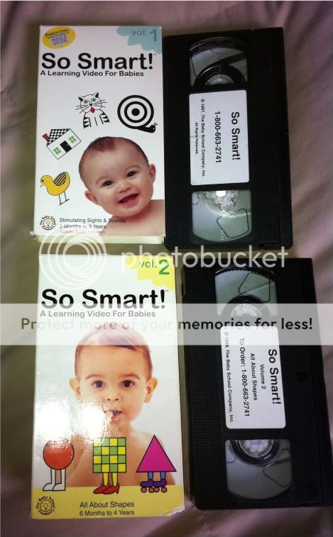 SO SMART A LEARNING VIDEO FOR BABIES vOL 1 & 2 VHS 646667261837 